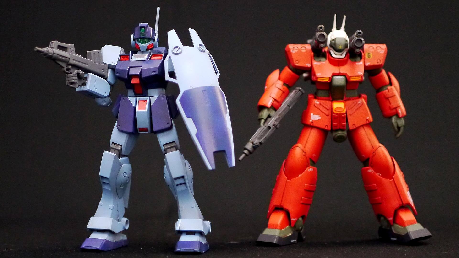 HGUC ジム・スナイパーII GFF 量産型ガンキャノン 比較